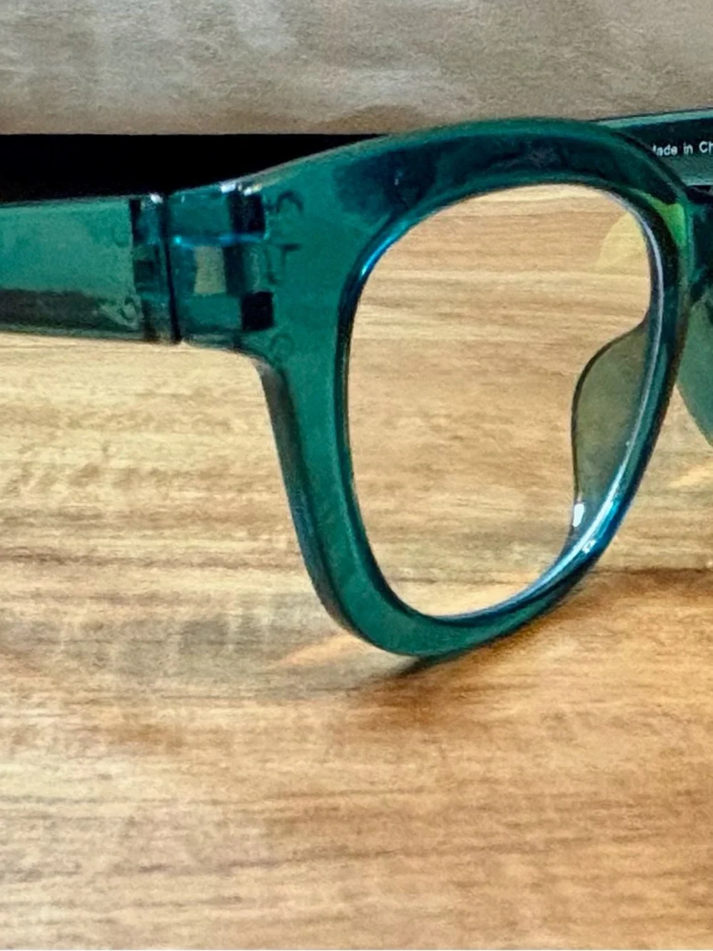 Teal Resin Fashion Eyeglass Frames - Stylish Home Accent
